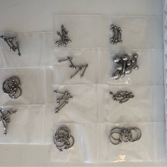 Source Unknown Jewelry - Assorted Stainless Steel Body Jewelry
